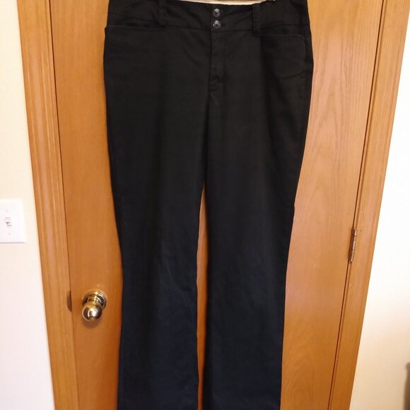 35 1/2" Inseam Tall Pants Eddie Bauer Black Slacks 8T Blakely Fit Women's 8L EUC - Picture 6 of 10